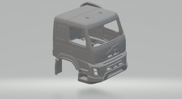volvo fmx cabin 3D Print Model .c4d .max .obj .3ds .fbx .stl .blend 