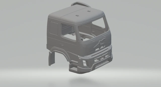 volvo fmx cabin 3D Print Model .c4d .max .obj .3ds .fbx .stl .blend