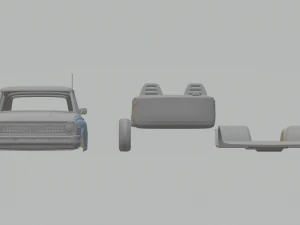 volvo 66 dl kombi 1975 3D Print Model