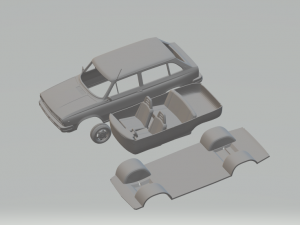 volvo 66 dl kombi 1975 3D प्रिंट मॉडल