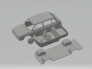 volvo 66 dl kombi 1975 3D Print Model