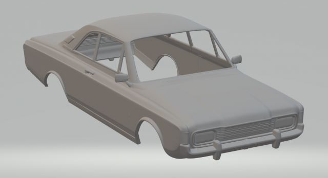 taunus p7 20m coupe 1968 3D-printmodel .c4d .max .obj .3ds .fbx .stl .blend 