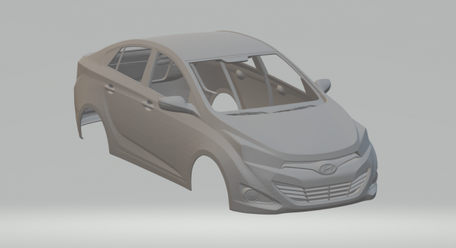 hyundai hb20s sedan 2013 Modelo de Impressão 3D .c4d .max .obj .3ds .fbx .stl .blend 