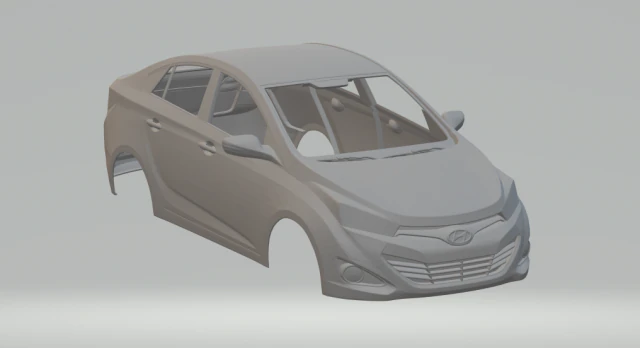 hyundai hb20s sedã 2013 Modelo de Impressão 3D .c4d .max .obj .3ds .fbx .stl .blend