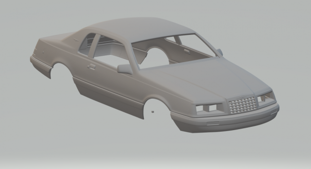 thunderbird 1983 Modello di stampa 3D .c4d .max .obj .3ds .fbx .stl .blend 