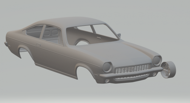 chevrolet vega 71 3D Принт Модель .c4d .max .obj .3ds .fbx .stl .blend 
