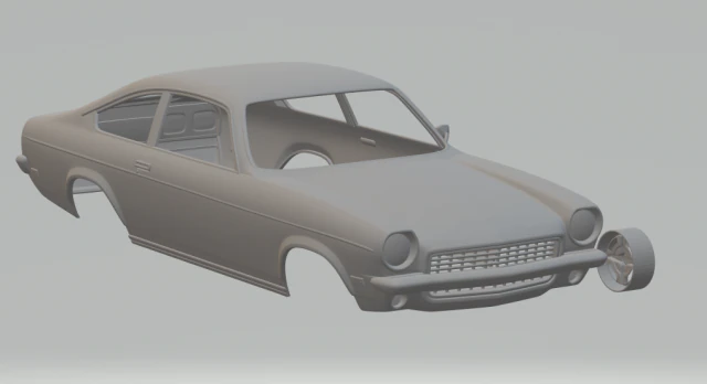 chevrolet vega 71 3D Print Model .c4d .max .obj .3ds .fbx .stl .blend 