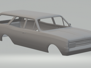 opel rekord 1900 caravan 3Dプリントモデル