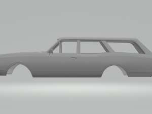 opel rekord 1900 caravan 3Dプリントモデル