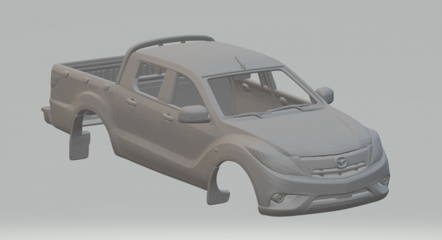mazda bt-50 3Dプリントモデル .c4d .max .obj .3ds .fbx .stl .blend 