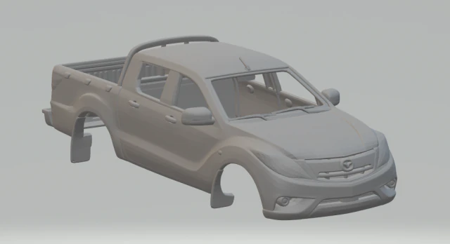 mazda bt-50 3D Print Model .c4d .max .obj .3ds .fbx .stl .blend 