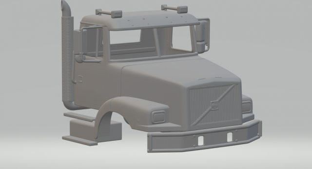 volvo wg 64 cabin 3D printmodel .c4d .max .obj .3ds .fbx .stl .blend 