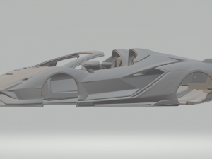 sian roadster 2021 Modèles 3D en vedette