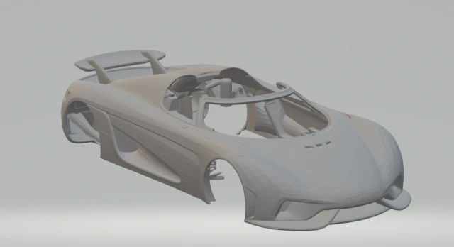 koenigsegg regera 16 3D Print Model .c4d .max .obj .3ds .fbx .stl .blend