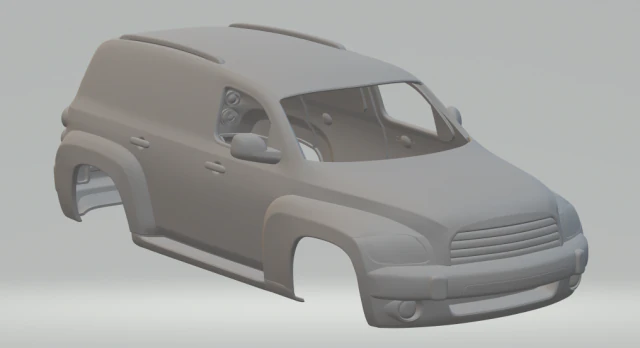 chevrolet hhr panel van 3D Print Model .c4d .max .obj .3ds .fbx .stl .blend