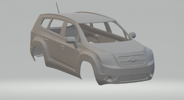chevrolet orlando van 3D Print Model .c4d .max .obj .3ds .fbx .stl .blend 