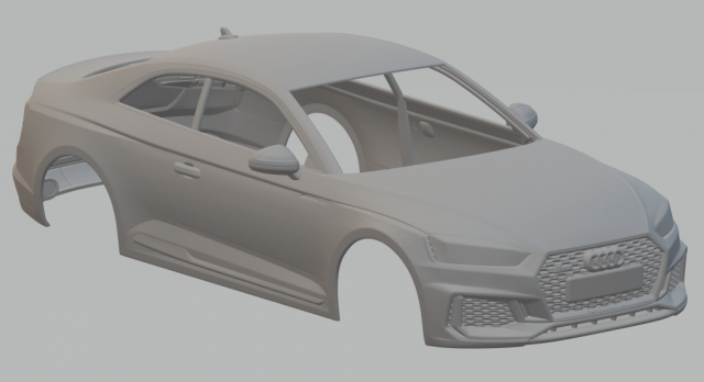 audi rs5 3D 打印模型 .c4d .max .obj .3ds .fbx .stl .blend 