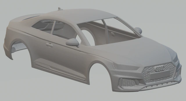 audi rs5 3D Print Model .c4d .max .obj .3ds .fbx .stl .blend 