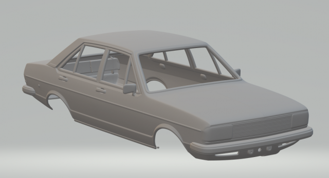 audi 80 3D 打印模型 .c4d .max .obj .3ds .fbx .stl .blend 