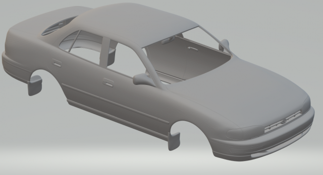 toyota camry 92 3Dプリントモデル .c4d .max .obj .3ds .fbx .stl .blend 