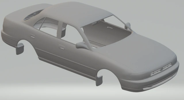 toyota camry 92 3D Print Model .c4d .max .obj .3ds .fbx .stl .blend 