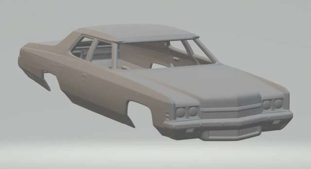 chevrolet impala sedan 72 3D Print Model .c4d .max .obj .3ds .fbx .stl .blend