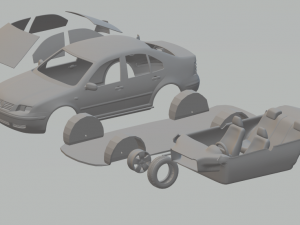 volkswagen bora 3D Print Model