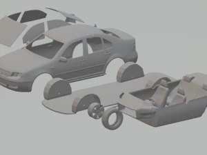 Volkswagen Bora Modelo de Impressão 3D