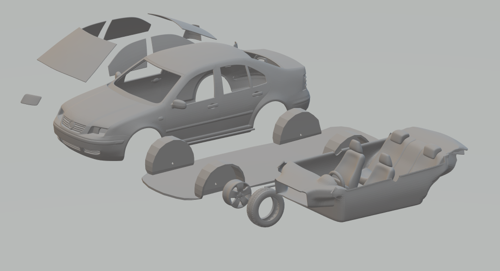 Volkswagen Bora 3D model