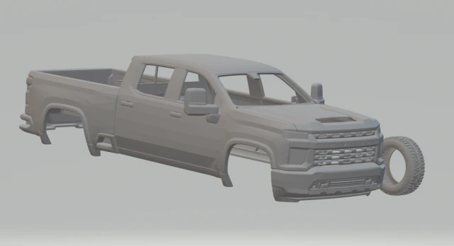 chevrolet silverado chevrolet name grid 3D Print Model .c4d .max .obj .3ds .fbx .stl .blend 