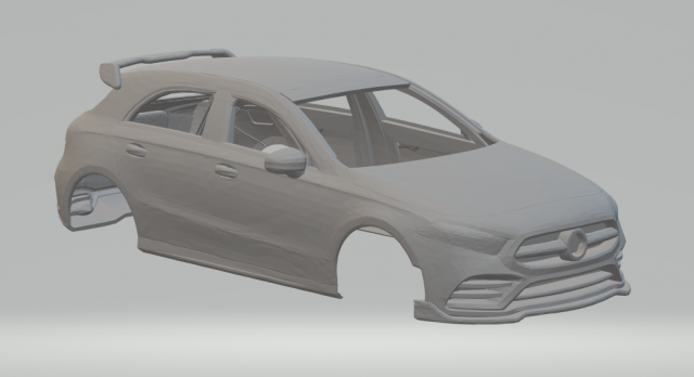 mercedes a45s 4matic brabus 3D-printmodel .c4d .max .obj .3ds .fbx .stl .blend 