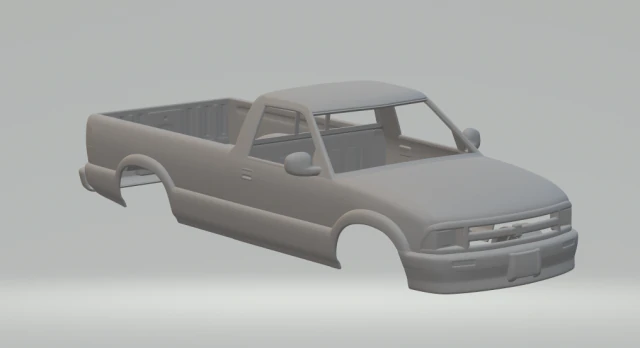 chevrolet s10 longbed 94 3D Print Model .c4d .max .obj .3ds .fbx .stl .blend 