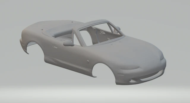 mazda miata mx5 3D Print Model .c4d .max .obj .3ds .fbx .stl .blend