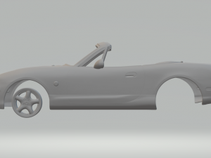mazda miata mx5 3Dプリントモデル