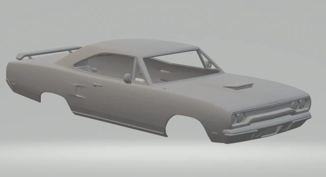 plymouth road runner rm23 440 70 3D Print Model .c4d .max .obj .3ds .fbx .stl .blend 