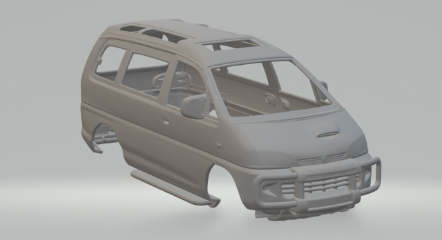 mitsubishi delica mk4 space gear 94 3D 프린트 모델 .c4d .max .obj .3ds .fbx .stl .blend 