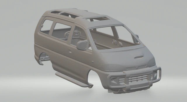 mitsubishi delica mk4 space gear 94 3D Print Model .c4d .max .obj .3ds .fbx .stl .blend 