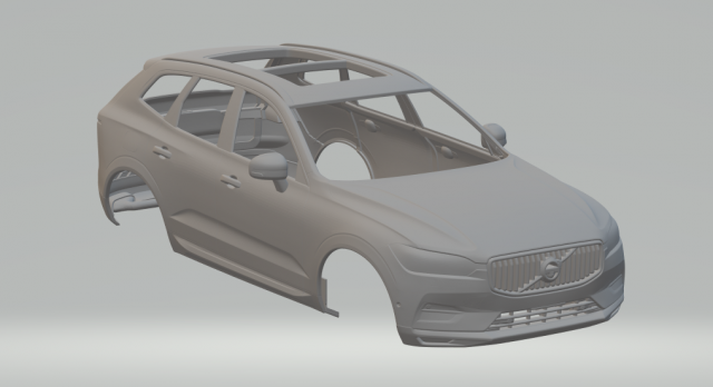volvo xc60 3D-printmodel .c4d .max .obj .3ds .fbx .stl .blend 