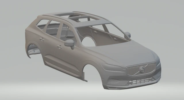 volvo xc60 3D Print Model .c4d .max .obj .3ds .fbx .stl .blend 