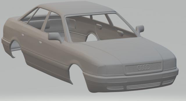 audi 80 b4 1991 Modelo de Impressão 3D .c4d .max .obj .3ds .fbx .stl .blend