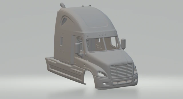 freightliner cascadia 3D Print Model .c4d .max .obj .3ds .fbx .stl .blend