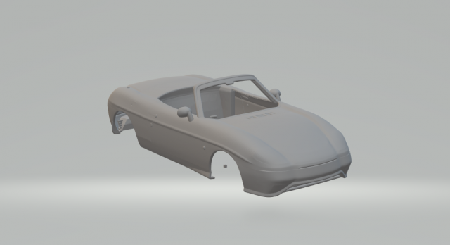 fiat barchetta 1995 3D-Druckmodell .c4d .max .obj .3ds .fbx .stl .blend 