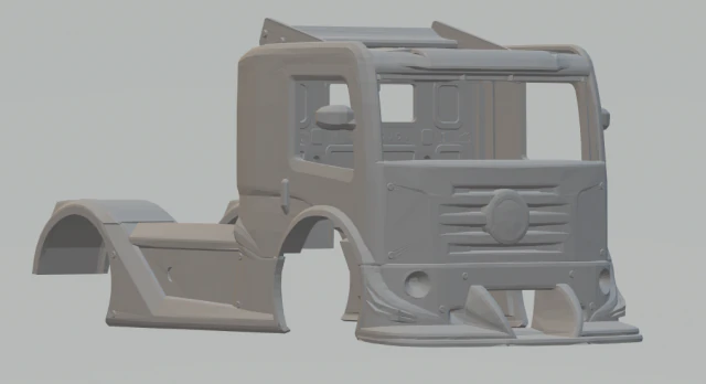 vw constellation formula truck 3D Print Model .c4d .max .obj .3ds .fbx .stl .blend