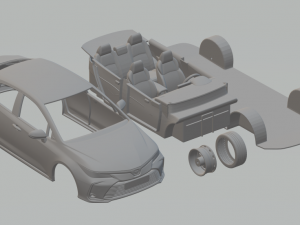2019 toyota corolla sedan hybrid kit 3D Принт Модель