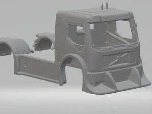 carrera de carrocer&iacute;a de cami&oacute;n de f&oacute;rmula volvo fh Modelo de impresión 3D
