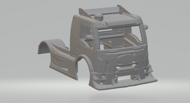cargo formula truck body race 3Dプリントモデル .c4d .max .obj .3ds .fbx .stl .blend