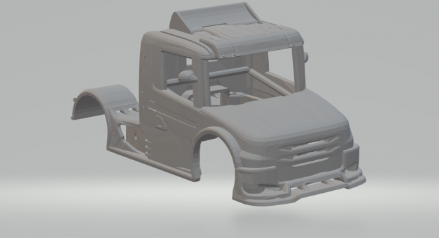scania 114 formula truck body race 3D 打印模型 .c4d .max .obj .3ds .fbx .stl .blend 