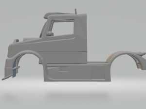 mercedes 1418 truck body race 3D Print Model