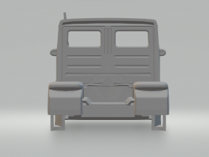 mercedes 1418 truck body race 3D Print Model