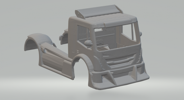 iveco stralis 3Dプリントモデル .c4d .max .obj .3ds .fbx .stl .blend 